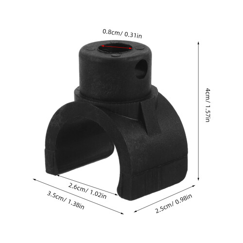 ABS Fixation Rapide Repose-Pied Fauteuil Roulant Noir 1