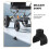 ABS Fixation Rapide Repose-Pied Fauteuil Roulant Noir 5
