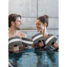 (Orange) Aquatic Dumbbells - Floating Lightweight Eva Water Sports Fitness Dumbbells 1 Pair For Swimming Pool Exercise - Jxlgv