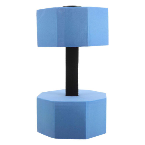 Water Dumbbell Aquatic Exercise Equipment for Aerobics Pool Weights Octagonal Shape EVA Material 1Pack