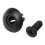 40 Pcs 8mm Hole Push in Expanding Screw Panel Clips Plastic Rivet Black 2