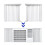 3X Window Air Conditioner Side Panels with Frame, Adjustable Insulation AC Side Panel Frame Included 7