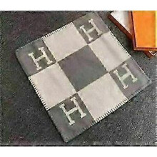 (Grey 45X45cm(Only pillowcase) New Wool Cashmere Throw Plaid Blankets Pillow Sofa Bedding Shawl Xmas Gift ~~~~~