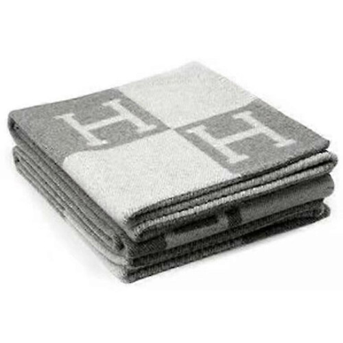 (Grey) New Wool Cashmere Throw Plaid Blankets Pillow Sofa Bedding Shawl Xmas Gift ~~~~~