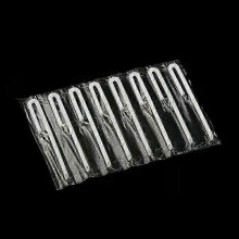 50/100pcs Cusp Straw Chain Package Curved Wrapped Drinking 36*150mm Pp Thin Straws Milk Tea Drinks Small Straws Smoothies Party
