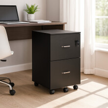 Mobiele archiefkast met slot en hangmappen