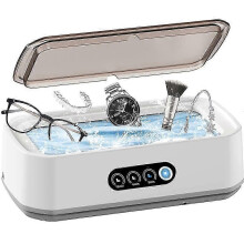 Ultrasonic Jewelry Cleaner 49khz Professional 650ml 304 Stainless Steel Tank for Rings Glasses Dentures SZTCLV