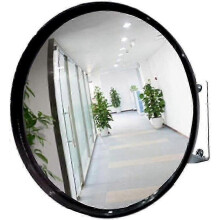 Convex Safety Mirror for Traffic, Wide-angle Outdoor Road Mirror with Adjustable Brackets