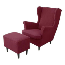 (Winered) 3piece Wingback Chair Soft And Comfortable Elastic For 3pieces Washable Arm Chair Cover Cover Clean And Chair Covers SZTCLV