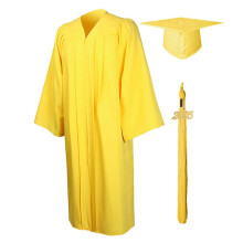 (Gold, S) Graduation Gown And Caps Tassels Set 2025 Adult Graduation Robe Set For College,highs School And Bachelors Women Man White Xl