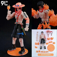 (Portgas D. Ace) 9l3d Printed Anime Kaisen Characters Lucky13 Dummy Action Figures Multi-jointed T13 Mannequin Toys