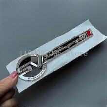 (chrome red) Abs Red Block Sv Special Vehicle Operation Autobiography Car Emblem Trunk Badge Logo Sticker For Range Rover Chrome Black