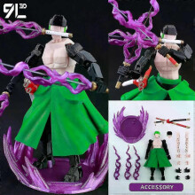 (Zoro Deluxe) 9l3d Printed Anime Kaisen Characters Lucky13 Dummy Action Figures Multi-jointed T13 Mannequin Toys