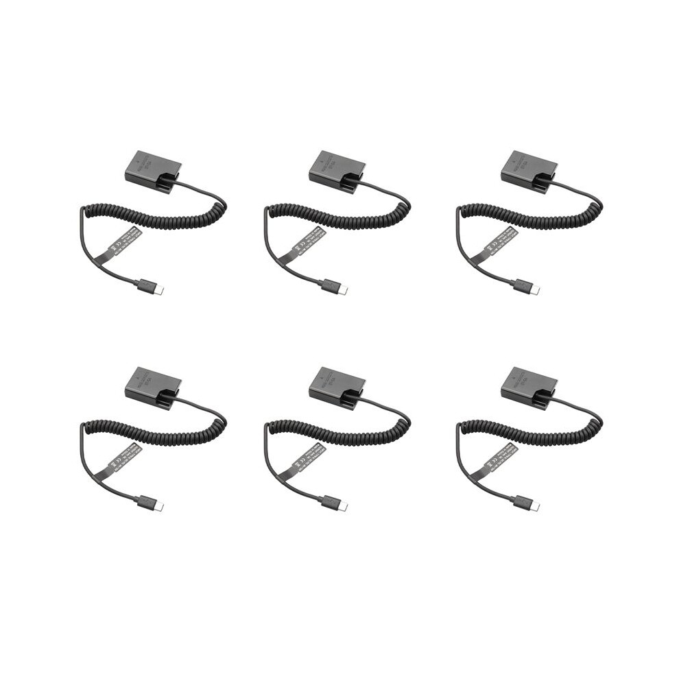 Photos - Battery Charger 6X EL14 Dummy Coupler Battery Type-C Spring Cable for D3100 D3500 D5100 D5200 D5300 D5600 P7000 P7100 P7700 P7800
