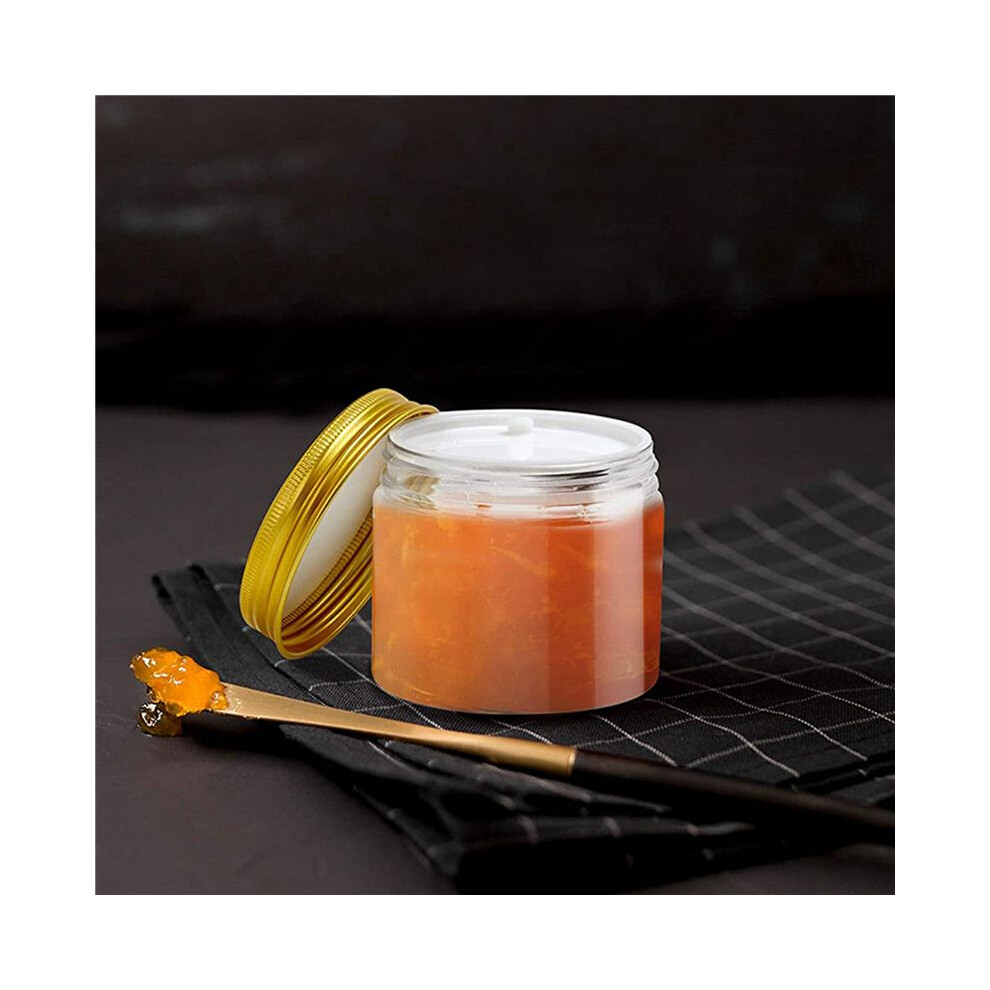 Semoic 18Pcs Plastic Jar With Lid, Transparent Jar With Lid, Plastic Mason Jar, Cosmetic Storage Container, Slime Storage Jar
