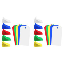 1000 PeçAs 4 3/4 Polegadas X 2 3/8 Polegadas Etiquetas de Transporte de PláStico Etiquetas de Rotulagem em Branco Coloridas Etiquetas Penduradas À