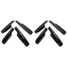 8Pcs Black Roof Rack Cover Rail End Shell for  Highlander XU20 2001-2007