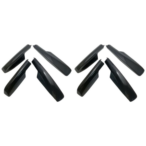 8Pcs Black Roof Rack Cover Rail End Shell for  Highlander XU20 2001-2007