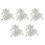 150Pcs Mousquetons Pivotants Porte-Cle Couleur D'Argent 1