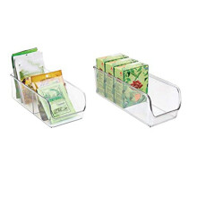 4Pcs Food Packet Kitchen Storage Organizer - Holds Spice Pouches, Dressing Mixes in Pantry, Cabinets or Countertop