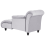 Beliani Left-Hand Chaise Longue LORMONT Velvet Light Grey 4