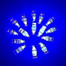 (Blue) 50pcs / Lot Led Finger Lights Glowing Dazzle Colour Laser Emitting Lamps