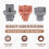3pcs for  Land  Prado LC120 2003-2009 Bulb Base Tail Light Socket Brake Light Socket Reversing Light Socket 2