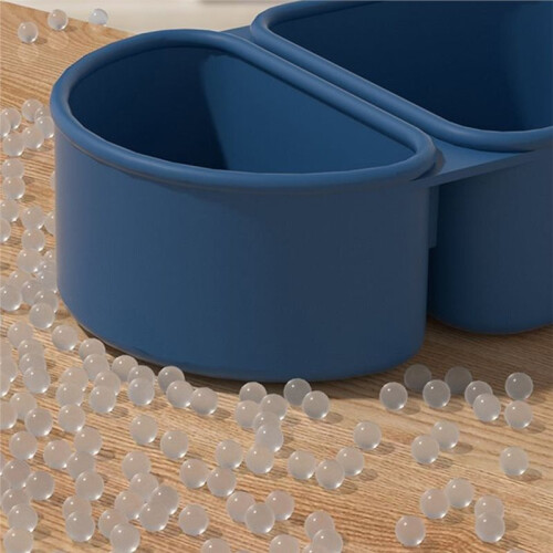 2-Pack Reusable Silicone Snack Containers with Lids for Lunch, Picnic, Office Use 1