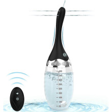 Automatic Electric Enema Bulb with 3 Speeds, Remote Control Reusable Enema Kit Cleaner Anti-backflow Douche for Easy Cleaning 15oz SZTCLV