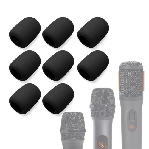 8Pack Foam Mic Cover for  PartyBox Wireless Microphone, Wireless Microphone Sponge Windscreen Filter 1
