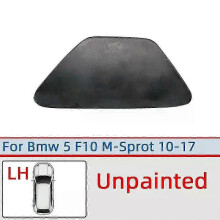 (Unpainted LH) For Bmw 5 F10 F11 M-paket 2010 2011 2012 2013 2014 2015 2016 2017 Headlamp Washer Nozzle Cap Cover Shell51118048679 51118048680