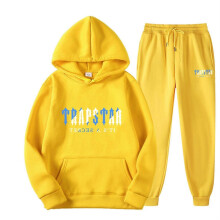 (yellow2, L) Elevate Your Style With Comfortable And Cozy Hooded Sweatshirt Sets For Men And Women - High-quality, Versatile, And Trendy