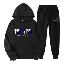 (black1, L) Elevate Your Style With Comfortable And Cozy Hooded Sweatshirt Sets For Men And Women - High-quality, Versatile, And Trendy
