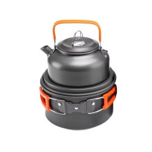Camping Cookware Set Aluminum Nonstick Portable Outdoor Tableware Kettle Pot Cookset Cooking Pan Bowl for Hiking