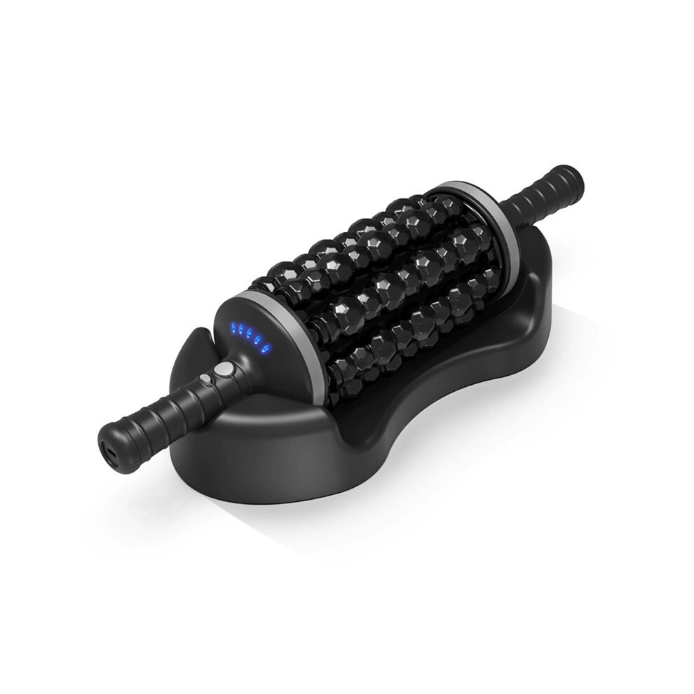 Melitt Cordless Roller Body Massage Rechargeable Back Foot Relaxer Vibrators Rolling Percussive Massager Muscle Relaxation A