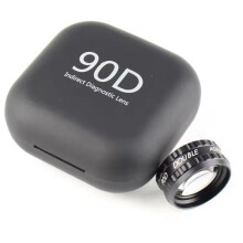 1 Lente Asférica Dupla para Diagnóstico Indireto com Estojo de Armazenamento Elegante 90D