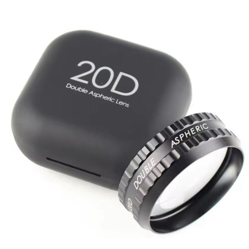 1 Piece Indirect Diagnostic Double Aspheric Lens with Nice Storage Case 20D