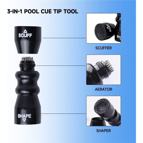 Snooker Pool Cue Tip Grinding Tools, Accessories Tool, Billiard Needle, Scuffer, Shaper, Practical Gifts for Husbands