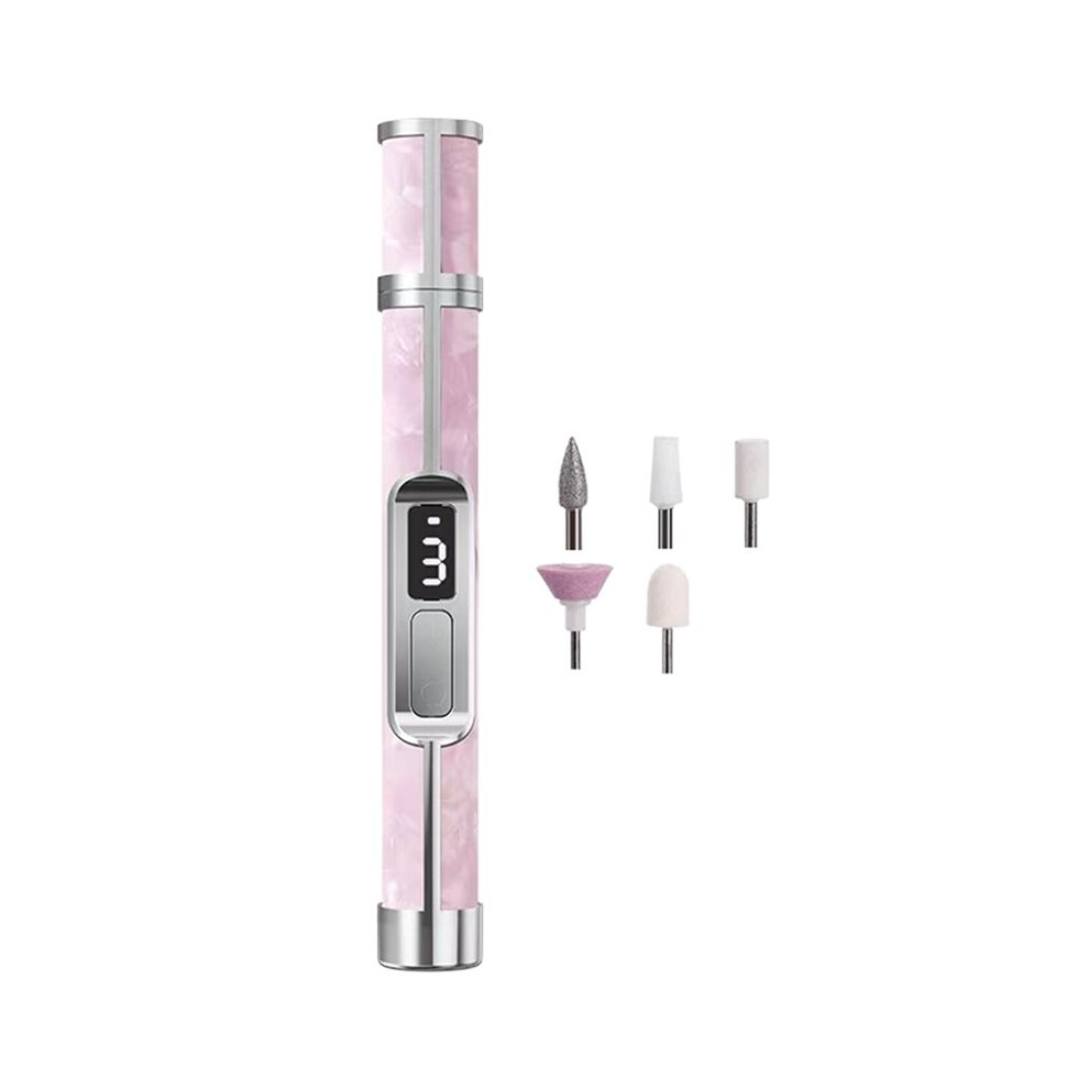 Melitt Rechargeable Electric Nail Drill Kit With 3 Modes And Led Display, Manicure Pedicure Polishing Grinding Machine