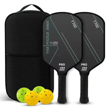 Pickleball-Schlägerset - T700 Profi-Schläger in Turnierqualität, Schwarz
