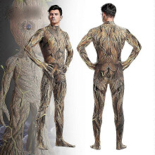 (Adult, XL) Cosplay I Am Groot Jumpsuit Avengers Superhero Bodysuits Halloween Mens Costumes