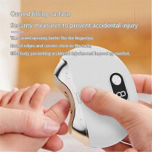 (red) Electric Nail Clippers Thick Nails Nail Trimmer Cutter Usb Rechargeable