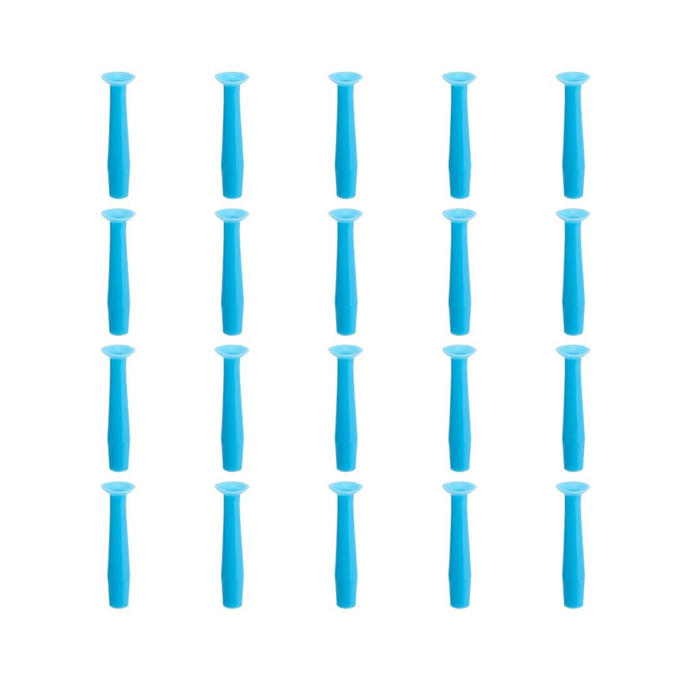 Melitt 20Pcs Silicone Lens Applicator Tools For Rgp And Scleral Lenses, Suction Cup Plunger
