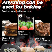 Grills für Den Außenbereich, Kleine, Faltbare Metallgrills, Verbesserte, Verdickte, Schnell Montierbare Schlitzgrills für Camping-Picknicks