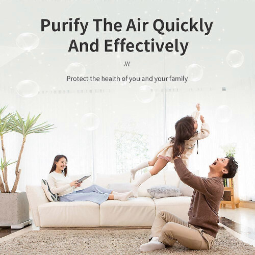 (Green) Home Air Purifier Ionizer Home Room Smoke Filter 2