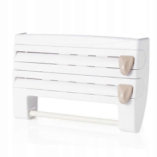 (B) Plastic wrap storage racks foil racks paper towel racks towel racks 1