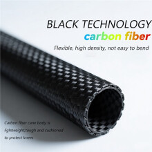 Ultra-Light Carbon Fiber Hiking Sticks, Foldable 5-Sections Trekking Poles 110cm
