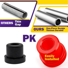 Club Car Front & Rear Leaf Spring Bushing Kit, Cart Leaf Spring Polyurethane Bushing and Sleeves for 1981-