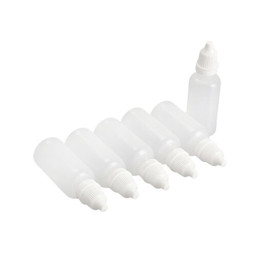 250 St Tomma Plastflaskor med KläMbara Droppflaskor (20 Ml) 1