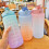 (D) Sports Bottle with Time Stamp 2000ml with Flap and Scale 2